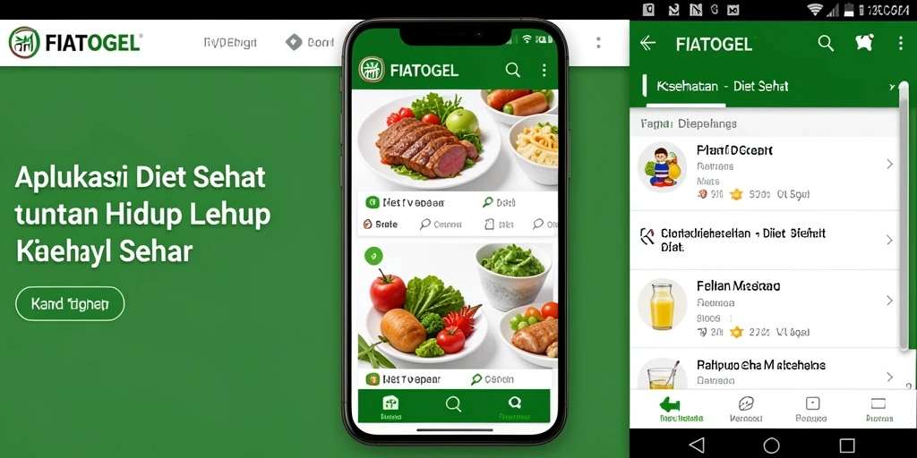Tampilan antarmuka FIATOGEL yang menarik untuk diet sehat.