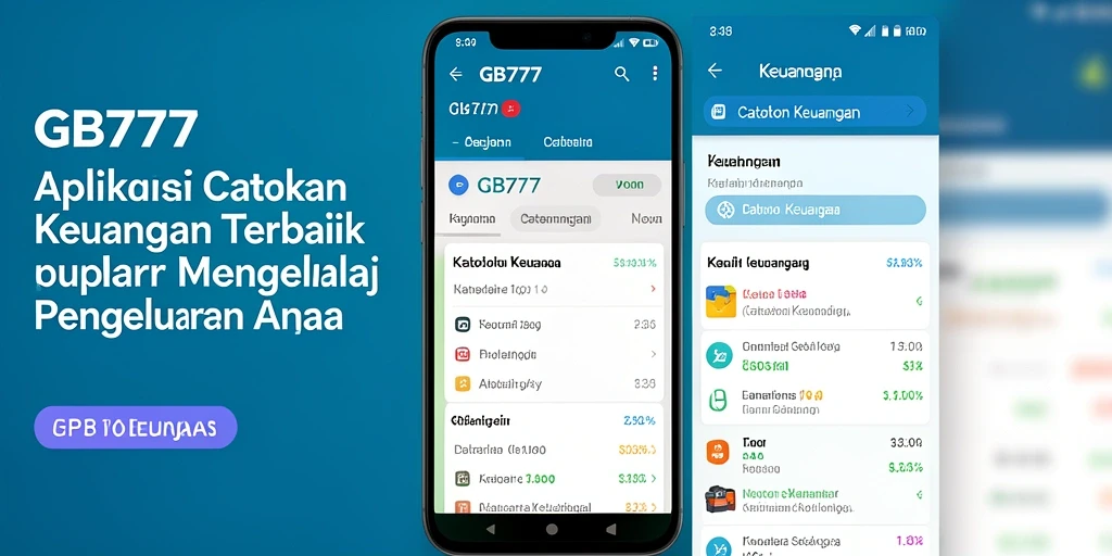 Antarmuka aplikasi Catatan Keuangan GB777 yang ramah pengguna.