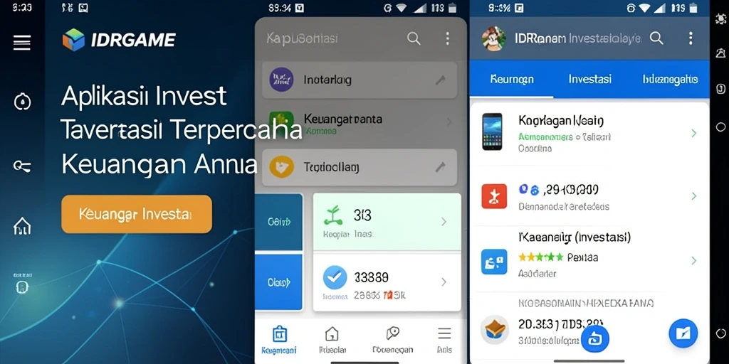 Tampilan antarmuka IDRGAME yang intuitif dan informatif.