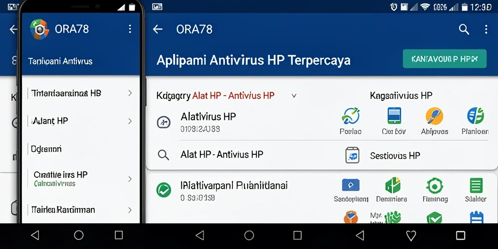 Tampilan antarmuka ORA78 yang sederhana dan fungsional.